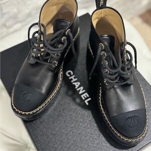 CHANEL Black Leather Sole Detail